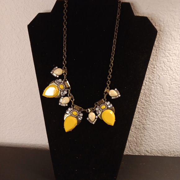 GORGEOUS Jade & Jasper Crystal/Bead 9" Drop Costume Necklace. - Picture 4 of 5